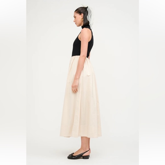 Love the Label Black turtleneck dress with off white skirt size small w pockets - Picture 4 of 5